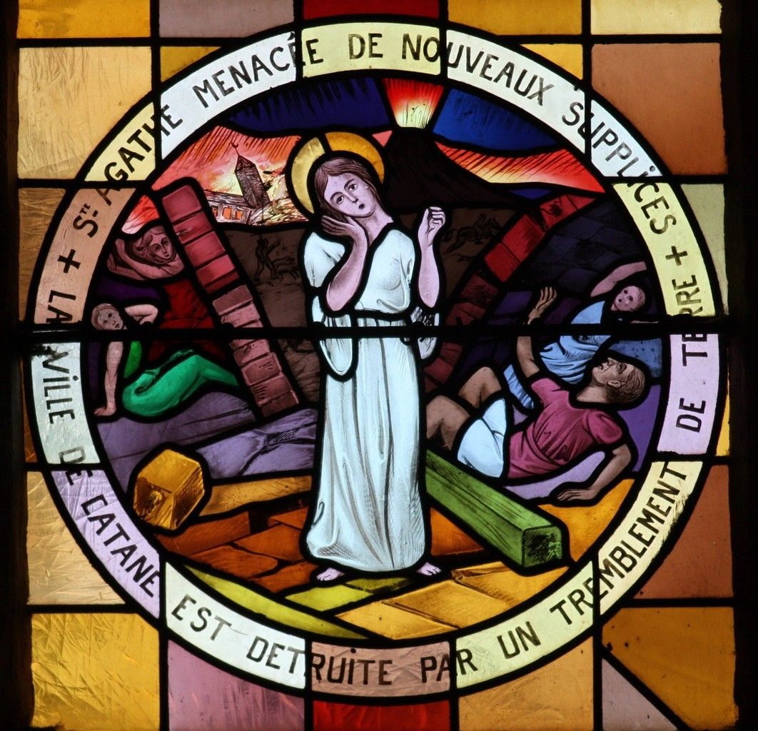 Sainte AGATHE , vierge et martyre . Jacques Paroissien de Saint