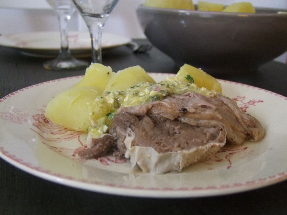 Tête De Veau Sauce Gribiche Cocotte Minute Tête de veau sauce gribiche - Au pays de Jeanne Gabrielle