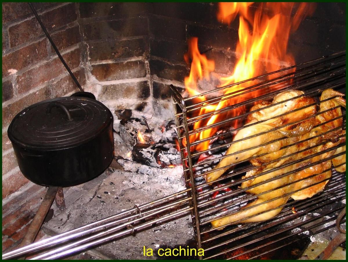 Le Roi Du Poulet Au Feu De Bois Poulet au feu de bois façon crapaudine....heu - La Cachina