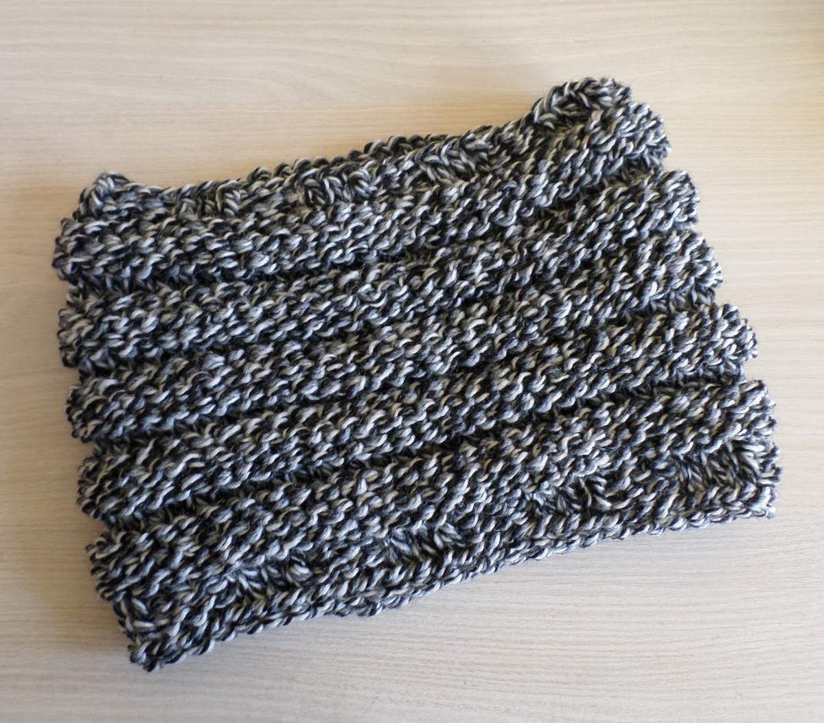 tricoter un snood au point de godron
