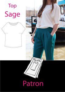 Patron gratuit : Top Sage de Made in me couture en pdf