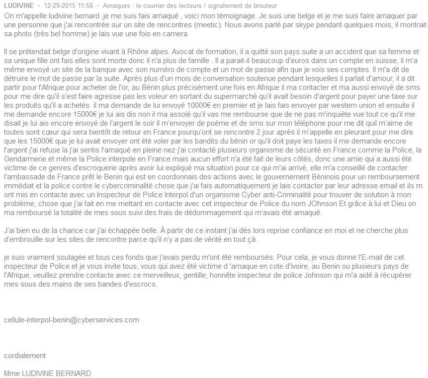 site de rencontre benin