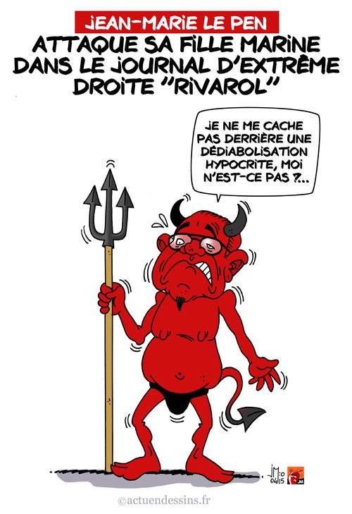 FN : Jean-Marie attaque Marine dans le journal "Rivarol"