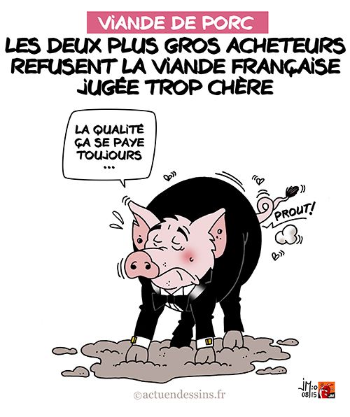 La viande de porc française trop chère ?