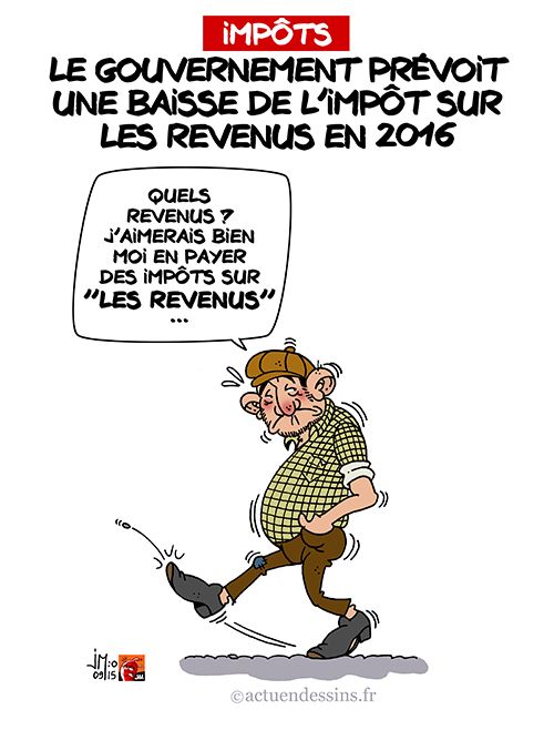 Impôt sur les revenus : baisse en 2016