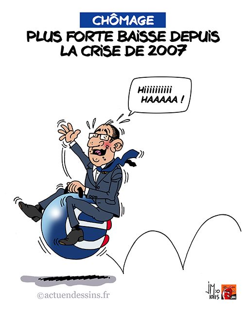 Plus forte baisse du chômage depuis fin 2007