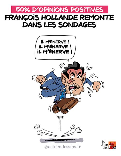 Hollande remonte dans les sondages… Sarkozy s’énerve !