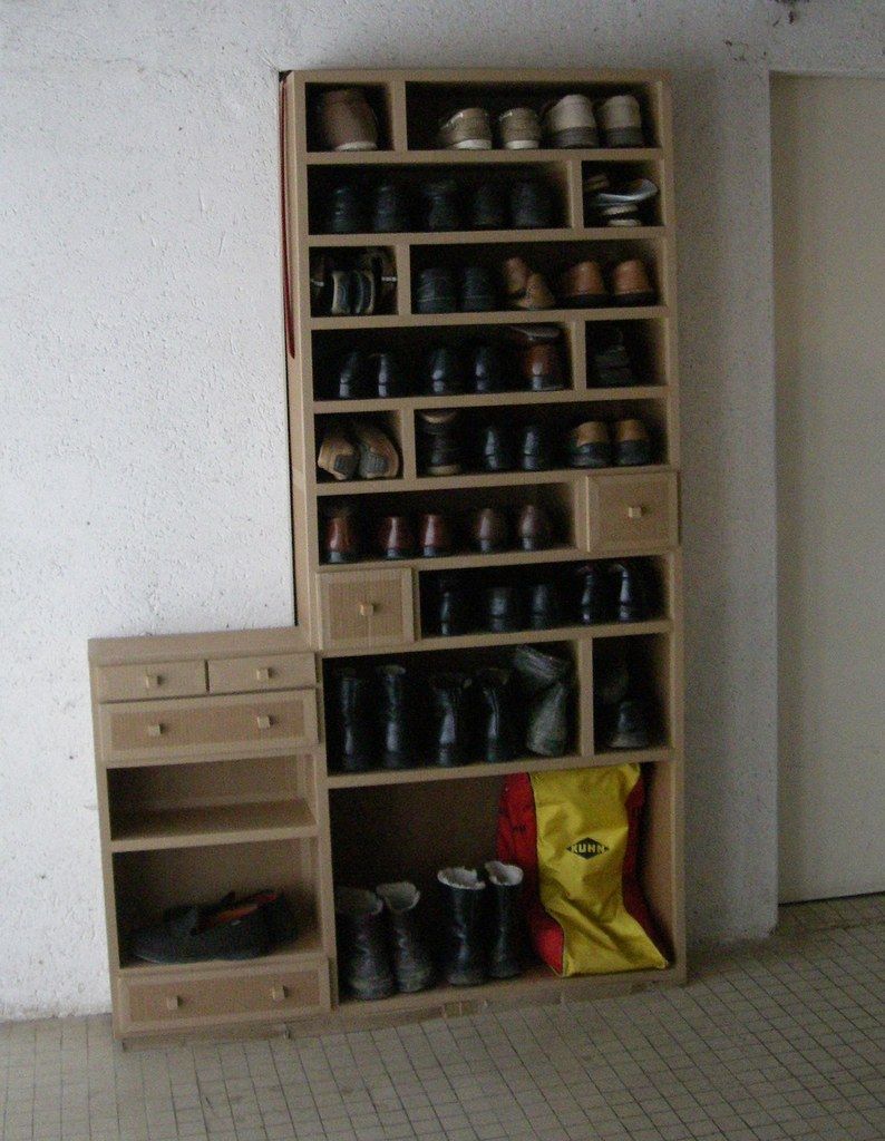 rangement chaussures carton