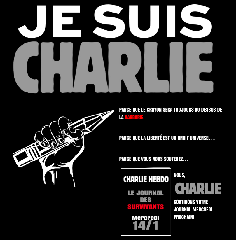 L'encre doit toujours continuer de couler : mercredi 14/01, achetez tou(te)s Charlie Hebdo ! 