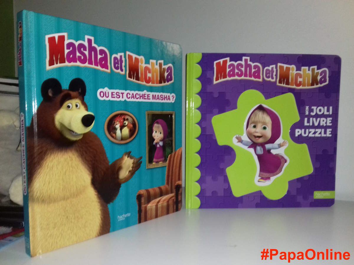 Papathèque] Masha et Michka : "Où est cachée Masha ?" et "Mon joli livre  puzzle" (éd. Hachette Jeunesse) - Papa Online !