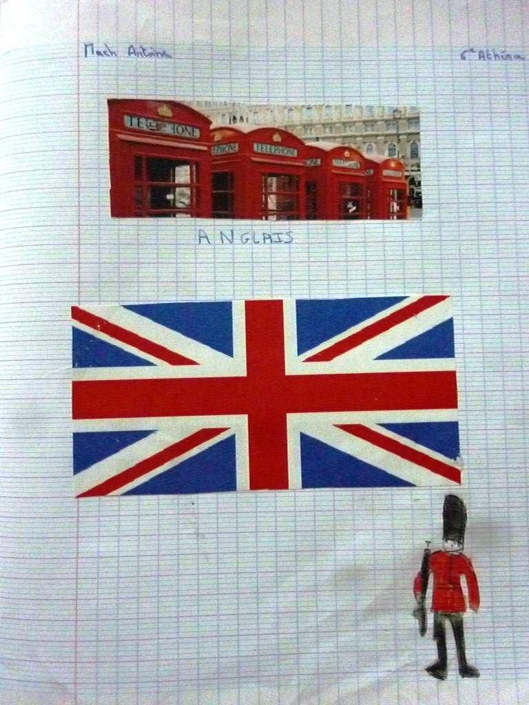 Page De Garde Cahier Anglais Union Jack Anglais Premières pages du cahier d'anglais - Hello Lardy