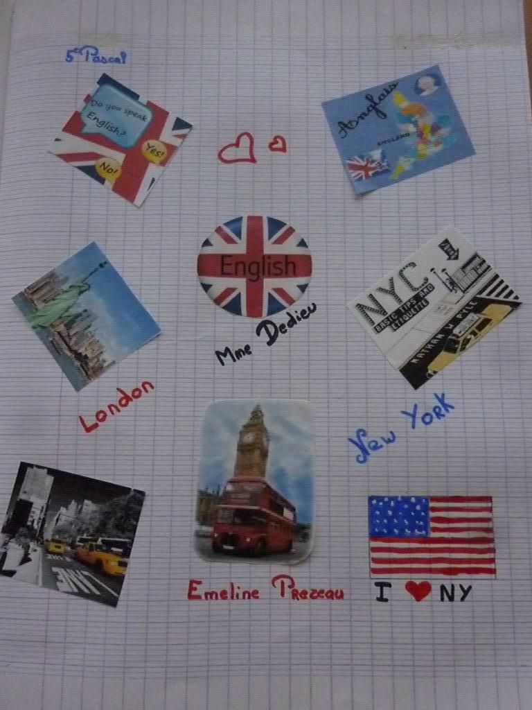 Page De Garde Cahier Anglais Usa Premières pages du cahier d'anglais - Hello Lardy