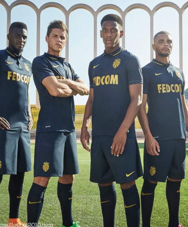 Maillot Extérieur AS Monaco noir Maillot Extérieur AS Monaco noir