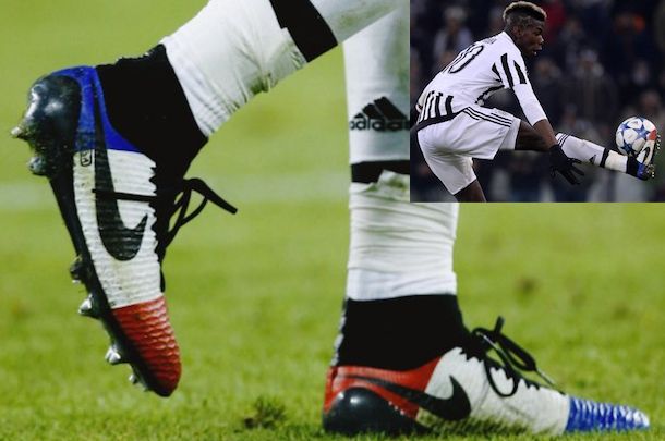 LES CRAMPONS BLEU-BLANC-ROUGE DE PAUL POGBA - www.maillotfoot2010.com