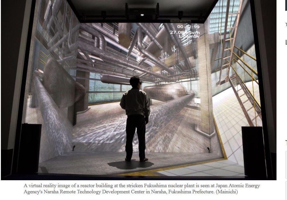 Virtual reality to train nuclear workers