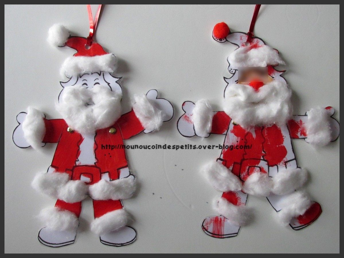 Pere Noel Articulé A Imprimer Noel .. " Père Noel articulé " - Le blog de nounoucoindespetits