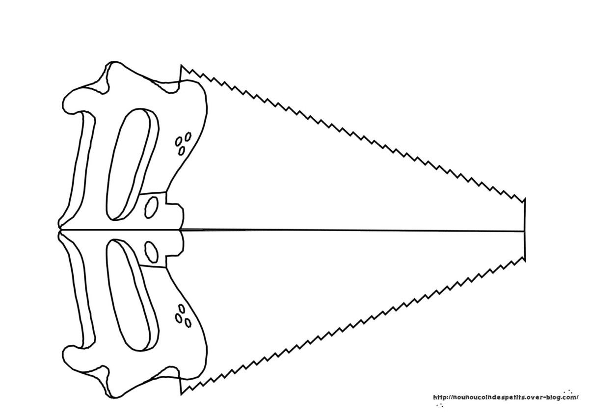 Fªte des p¨res " carte scie "