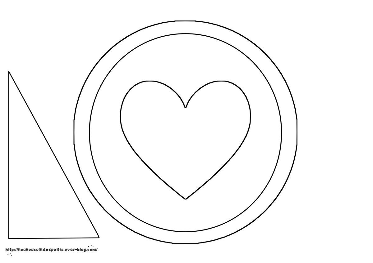 Gabarit Coeur à Imprimer Et Découper Cadre rond photo coeur .. - Le blog de nounoucoindespetits
