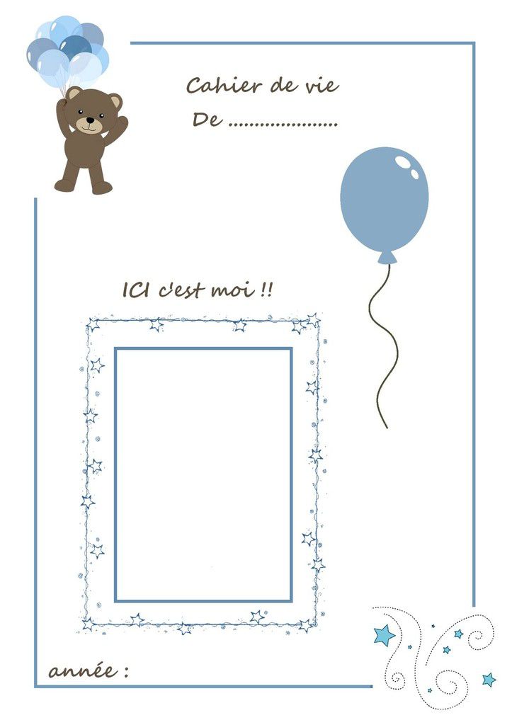 Page De Garde Cahier De Vie .. Couverture pour cahier de vie .. - Le blog de nounoucoindespetits