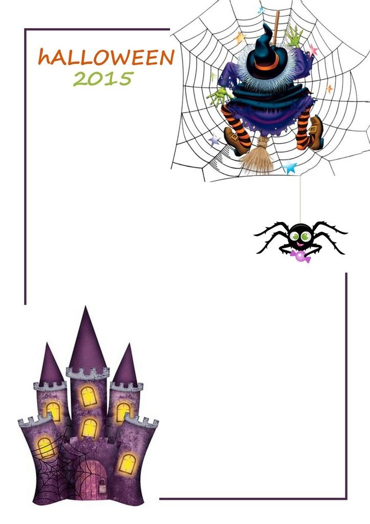.. Fiche collage photo mois de octobre + halloween ..