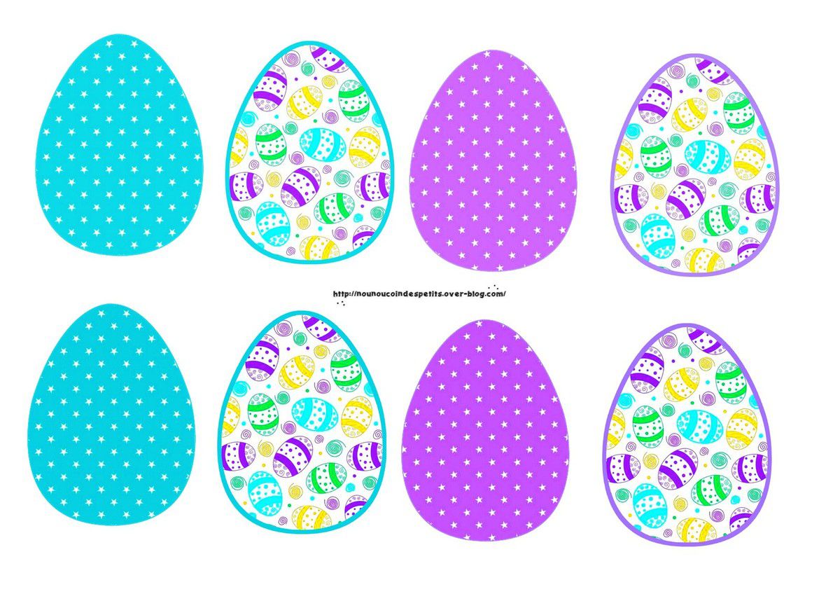 Oeuf De Paques à Imprimer Gratuit Oeufs de pâques a imprimer .. - Le blog de nounoucoindespetits