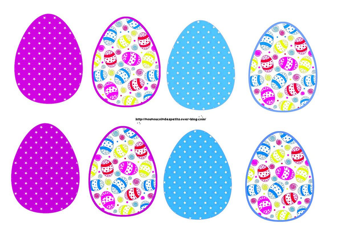 Oeuf De Paques à Imprimer Gratuit Oeufs de pâques a imprimer .. - Le blog de nounoucoindespetits