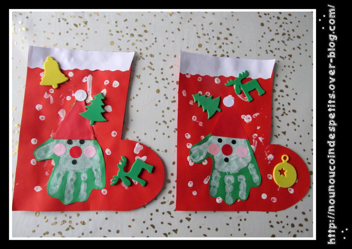 Bricolage Botte De Noel Maternelle Botte de Noel .. - Le blog de nounoucoindespetits