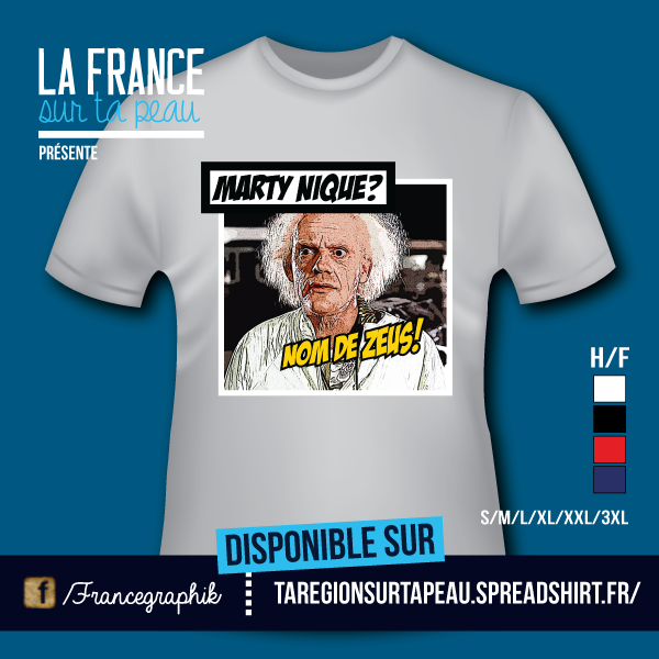 Marty Nique? - disponible en T-shirt, débardeur, sweatshirt, casquette, mug, tasse, sac, bag, badge, body, etc...