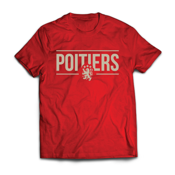Poitiers - Emblème - disponible en T-shirt, débardeur, sweatshirt, casquette, mug, tasse, sac, bag, badge, body, etc...