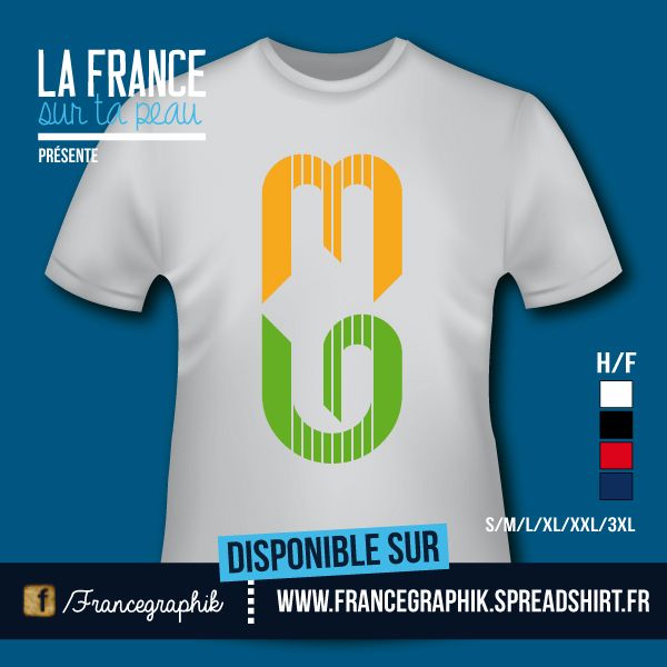 T-shirt: France - France - Auvergne - Département Puy-de-Dôme 63.