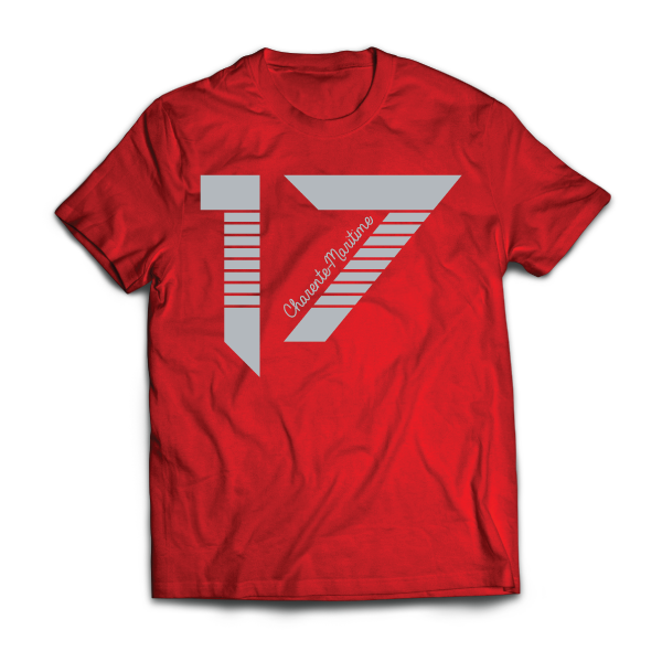 T-shirt: France - Poitou-Charentes - Charente-Maritime - Département - 17 - disponible en T-shirt, débardeur, sweatshirt, casquette, mug, tasse, sac, bag, badge, body, etc...