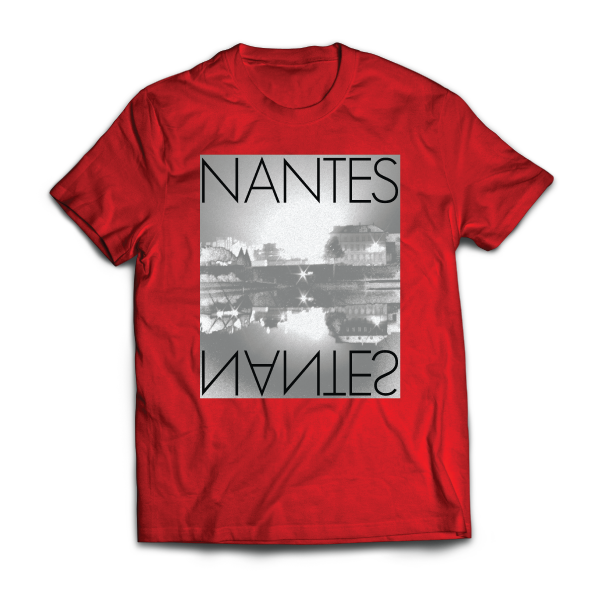 T-shirt: France - Pays de la Loire - Nantes - Photo Néon - disponible en T-shirt, débardeur, sweatshirt, casquette, mug, tasse, sac, bag, badge, body, etc...