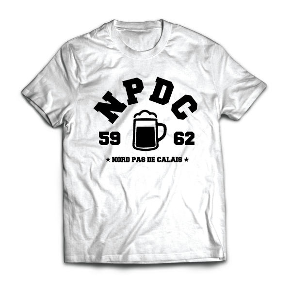 NPDC - disponible en T-shirt H/F, débardeur, sweatshirt, casquette, mug, tasse, sac, bag, badge, body, etc...