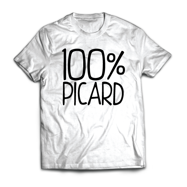 T-shirt: France - Picardie - 100% Picard - disponible en T-shirt, débardeur, sweatshirt, casquette, mug, tasse, sac, bag, badge, body, etc...