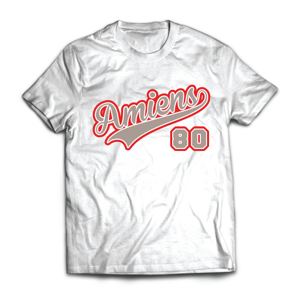 T-shirt: France - Picardie - Amiens - Ville - 80 - disponible en T-shirt, débardeur, sweatshirt, casquette, mug, tasse, sac, bag, badge, body, etc...