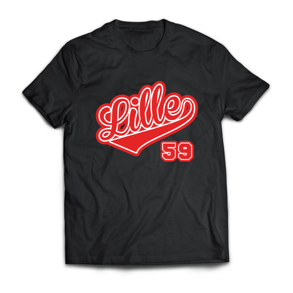 Lille - Ville - 59 - disponible en T-shirt H/F, débardeur, sweatshirt, casquette, mug, tasse, sac, bag, badge, body, etc...