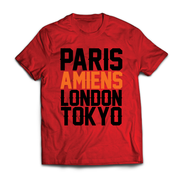 Amiens - Ville - disponible en T-shirt, débardeur, sweatshirt, casquette, mug, tasse, sac, bag, badge, body, etc...