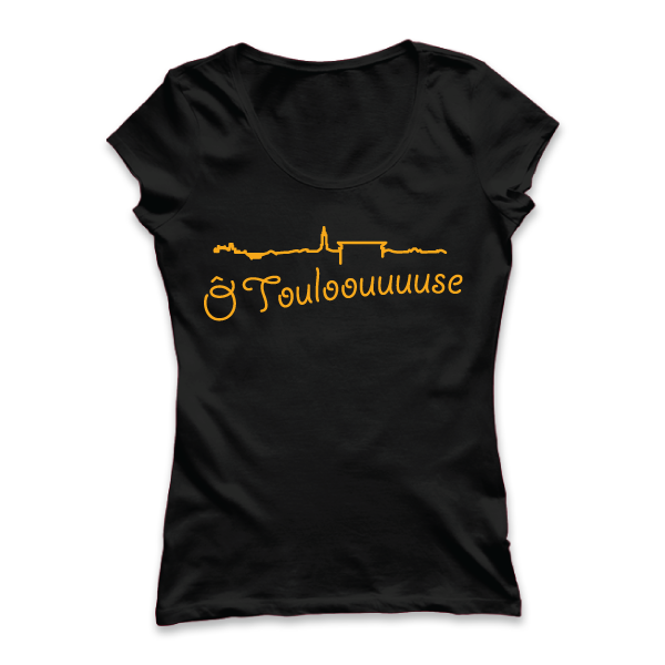 T-shirt: France - Midi-Pyrénées - Ô Toulouse - disponible en T-shirt, débardeur, sweatshirt, casquette, mug, tasse, sac, bag, badge, body, etc...