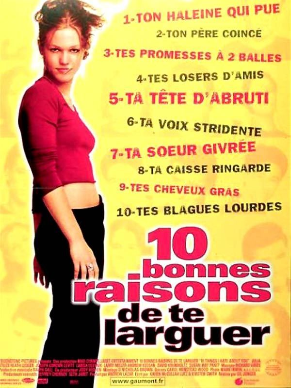 10 Bonnes Raisons De Te Larguer Streaming 10 bonnes raisons de te larguer - Chatons Culture-Framboise