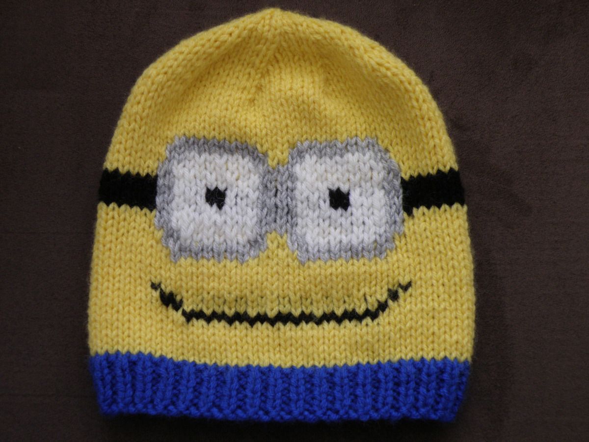 Bonnet Minion enfant - Mes tricots et astuces