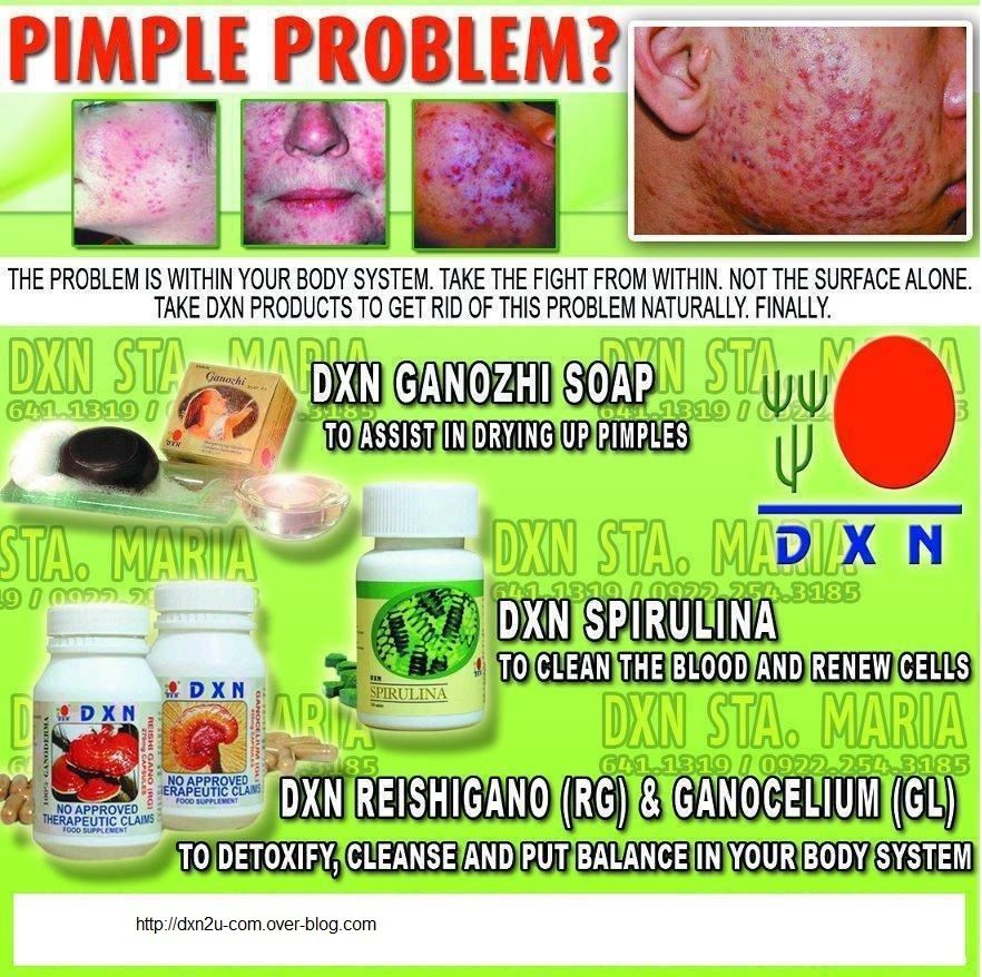 PIMPLES REMOVE BY DXN PRODUCTS DXN