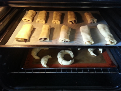 Pains au chocolat / croissants "illusion"