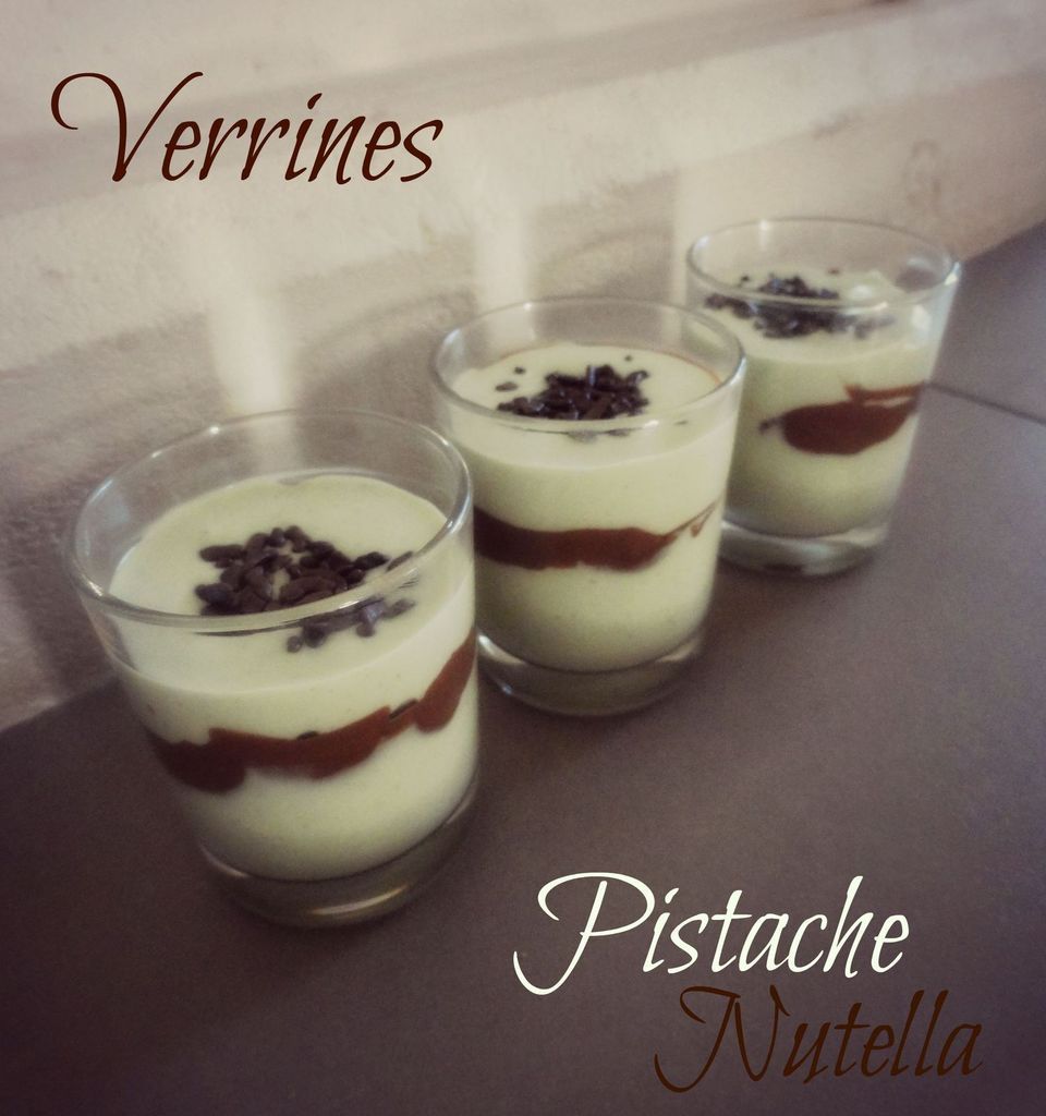 Verrines Pistache Nutella Les Recettes de Virgin