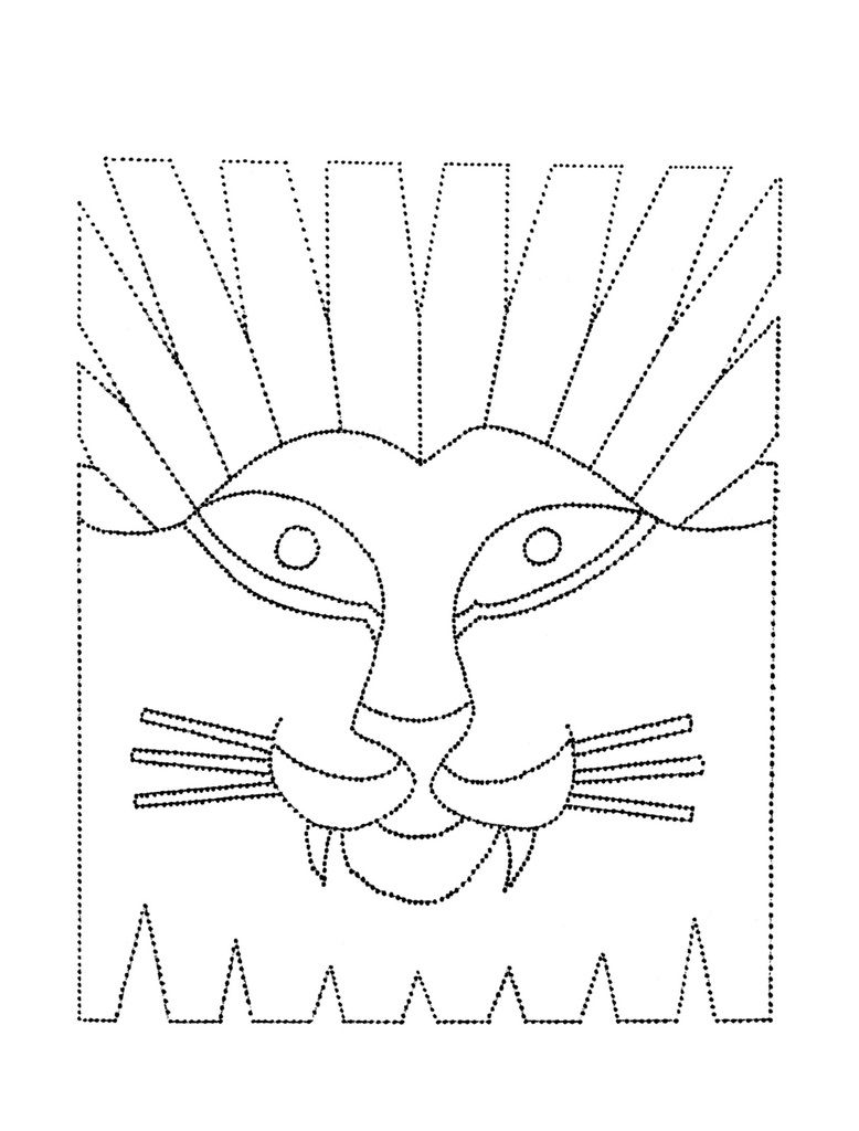 Afrique masque de lion