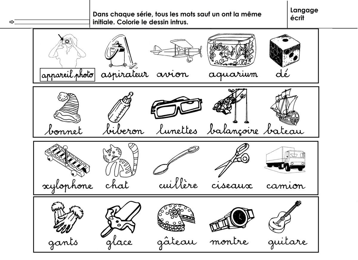 Trouver Un Mot De 8 Lettres Avec Les Lettres Suivantes alphabet: retrouver l'intrus - école maternelle Gellow