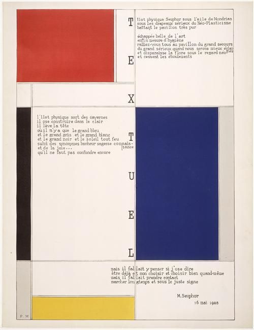 Tableau-poème : textuel