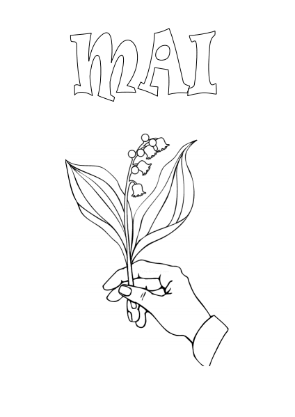 Coloriage Du Mois De Mai Maternelle