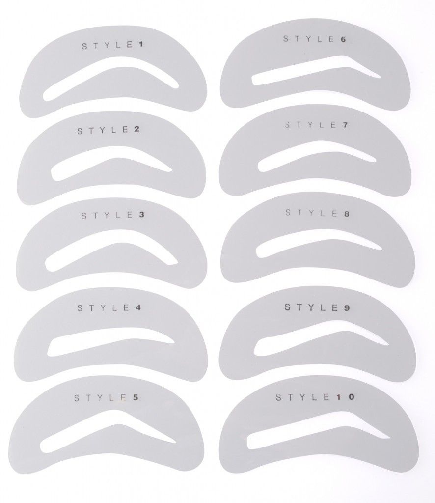 Free Printable Eyebrow Stencils Actual Size Printable Templates