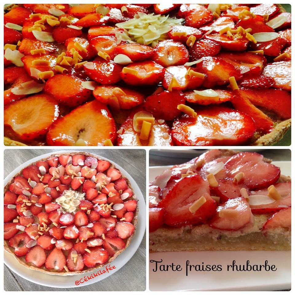 Tarte fraises - rhubarbe 