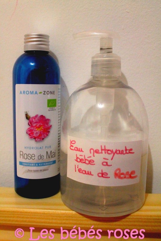 Recette de mon eau nettoyante pour bébé. - Les bébés Roses